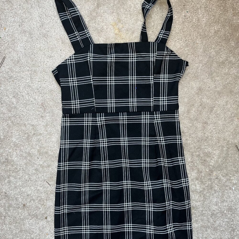 H&M Divided Plaid Jumper Dress